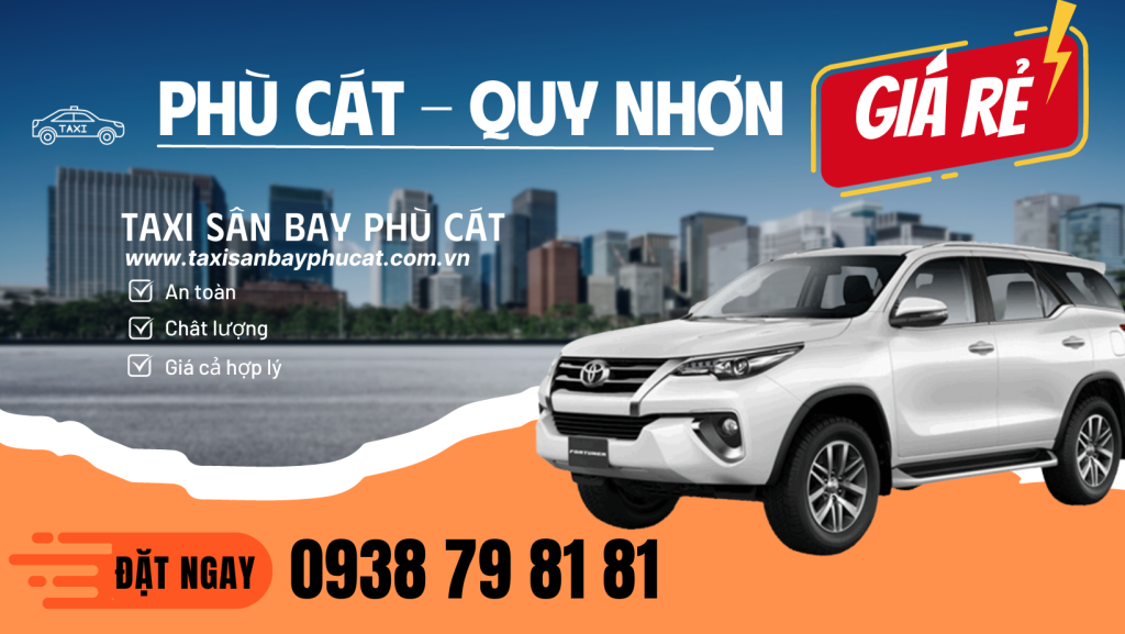 Taxi sân bay Phù Cát về Quy Nhơn giá rẻ